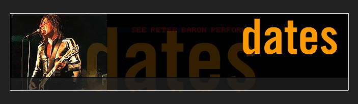 Peter Baron - Dates